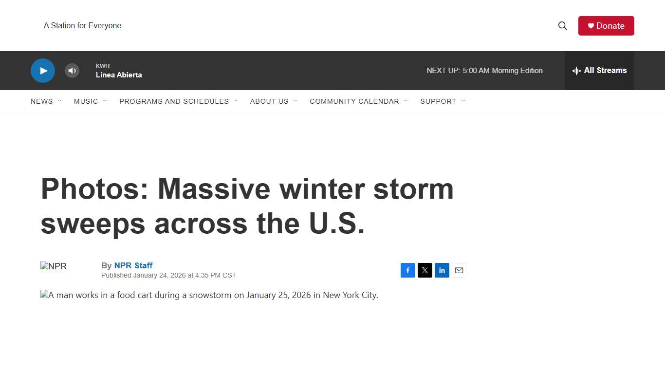 Photos: Massive winter storm sweeps across the U.S.